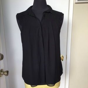 Naked zebra black sheer blouse